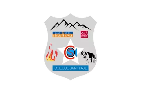 Logo Cadets-Cadettes de la Sécurité Civile du Collège Saint-Paul sur Isère